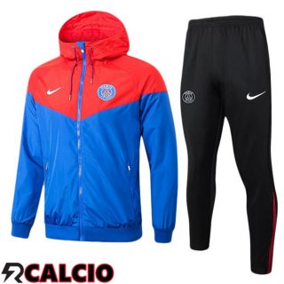 Tuta Calcio - Giacca A Vento Paris PSG Rosso Blu 2025/2026