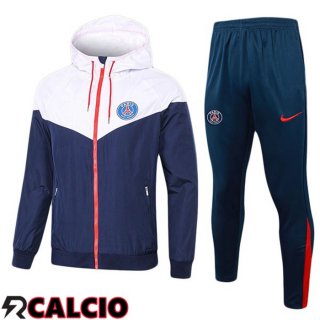 Tuta Calcio - Giacca A Vento Paris PSG Bianco Blu Reale 2025/2026