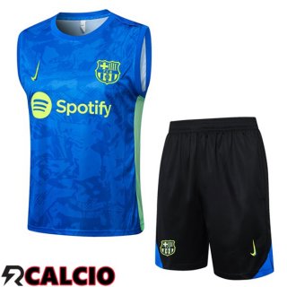 Canotta Allenamento FC Barcellona + Pantaloncini Blu 2025/2026