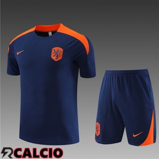Maglia Allenamento + Pantaloncini Paesi Bassi Bambino Blu Navy 2023/2024