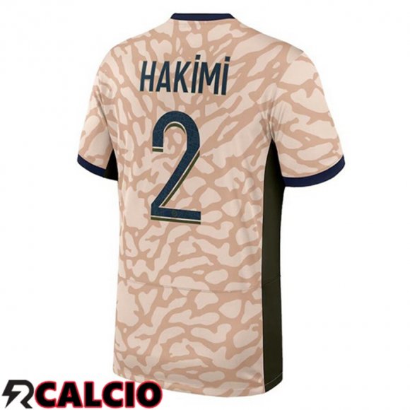 Maglie Calcio Paris PSG (Hakimi 2) Quarto Rosa 2023/2024  Maglie Calcio Paris PSG (Hakimi 2) Quarto Rosa 2023/2024