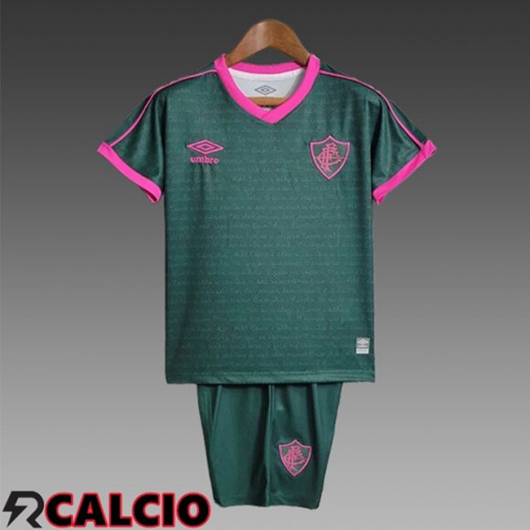 Maglia Allenamento + Pantaloncini Fluminense Bambino Verde/Viola 2024/2025