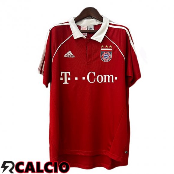Prima Maglia Bayern Monaco Retro Rosso 2005-2006  Prima Maglia Bayern Monaco Retro Rosso 2005-2006
