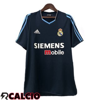 Seconda Maglia Real Madrid Retro Nero 2003-2004