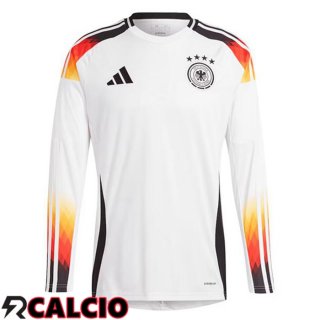 Maglia Germania Prima Manica Lunga Bianco UEFA Euro 2024  Maglia Germania Prima Manica Lunga Bianco UEFA Euro 2024