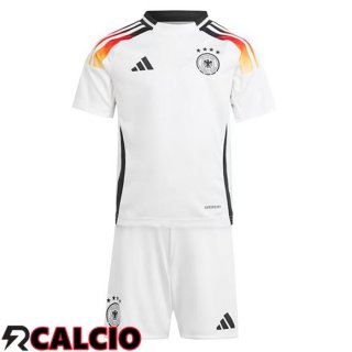 Maglia Germania Bambino Prima Bianco UEFA Euro 2024  Maglia Germania Bambino Prima Bianco UEFA Euro 2024