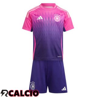 Maglia Germania Bambino Seconda Rosa Viola UEFA Euro 2024  Maglia Germania Bambino Seconda Rosa Viola UEFA Euro 2024