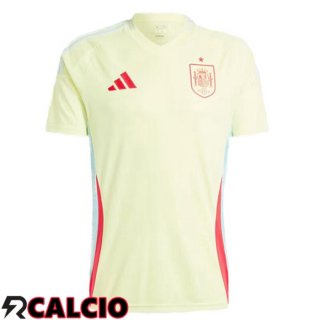 Maglia Spagna Seconda Giallo UEFA Euro 2024