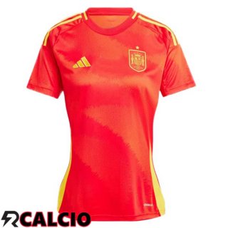 Maglia Spagna Donna Prima Rosso UEFA Euro 2024