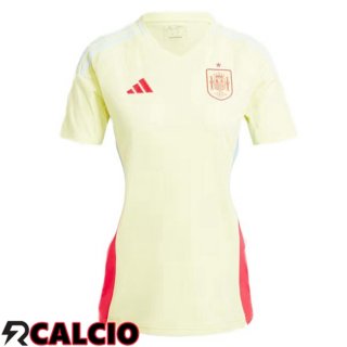 Maglia Spagna Donna Seconda Giallo UEFA Euro 2024