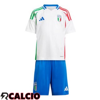 Maglia Italia Bambino Seconda Bianco UEFA Euro 2024  Maglia Italia Bambino Seconda Bianco UEFA Euro 2024