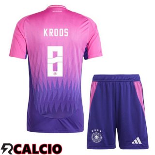 Maglia Germania (KROOS 8) Bambino Seconda Rosa Viola UEFA Euro 2024  Maglia Germania (KROOS 8) Bambino Seconda Rosa Viola UEFA Euro 2024