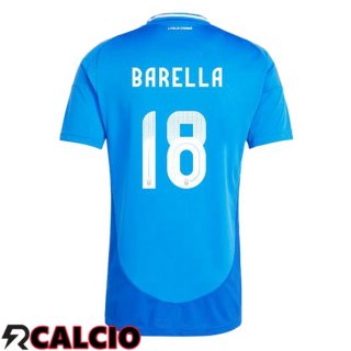 Maglia Italia (BARELLA 18) Prima Blu UEFA Euro 2024  Maglia Italia (BARELLA 18) Prima Blu UEFA Euro 2024