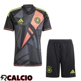 Maglia Germania Bambino Portiere Nero 2024/2025  Maglia Germania Bambino Portiere Nero 2024/2025
