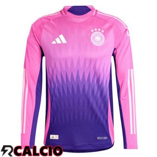 Maglia Germania Seconda Manica Lunga Rosa Viola 2024/2025  Maglia Germania Seconda Manica Lunga Rosa Viola 2024/2025