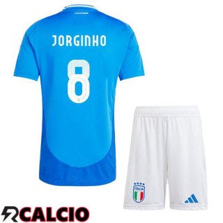 Maglia Italia (JORGINHO 8) Bambino Prima Blu 2024/2025