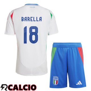 Maglia Italia (BARELLA 18) Bambino Seconda Bianco 2024/2025