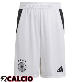 Pantaloncini Calcio Germania Prima Bianco 2024/2025  Pantaloncini Calcio Germania Prima Bianco 2024/2025