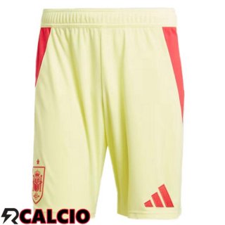 Pantaloncini Calcio Spagna Seconda Giallo 2024/2025