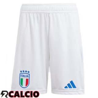 Pantaloncini Calcio Italia Prima Bianco 2024/2025  Pantaloncini Calcio Italia Prima Bianco 2024/2025