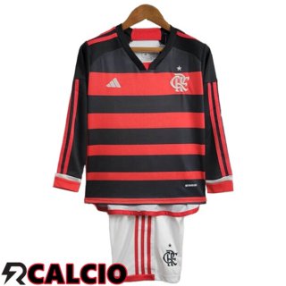 Maglie Calcio Flamengo Bambino Prima Manica Lunga 2024/2025