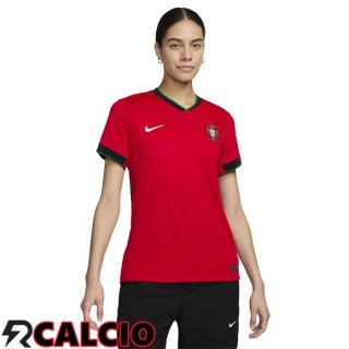 Maglie Calcio Portogallo Donna Prima Rosso UEFA Euro 2024