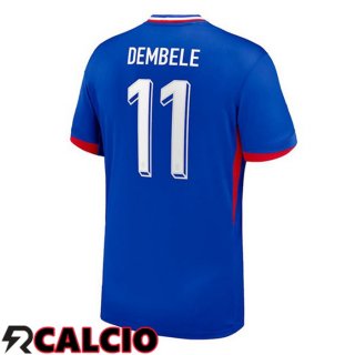 Maglia Francia (DEMBELE 11) Prima Blu UEFA Euro 2024