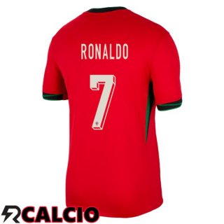 Maglia Portogallo (RONALDO 7) Prima Rosso UEFA Euro 2024
