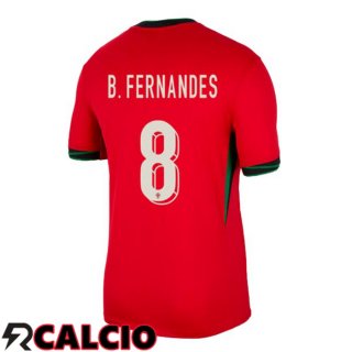 Maglia Portogallo (B. FERNANDES 8) Prima Rosso UEFA Euro 2024