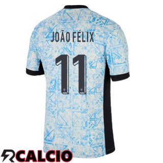 Maglia Portogallo (JOÃO FÉLIX 11) Seconda Blu Bianco UEFA Euro 2024