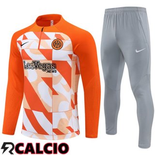 Tuta Calcio Inter Milan Arancia/Bianco 2024/2025  Tuta Calcio Inter Milan Arancia/Bianco 2024/2025