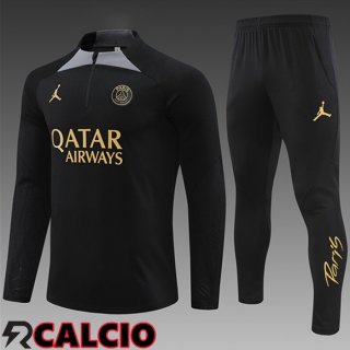 Tuta Calcio PSG Bambino Nero 2024/2025  Tuta Calcio PSG Bambino Nero 2024/2025