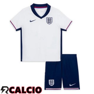 Maglie Calcio Inghilterra Bambino Prima Bianco 2024/2025  Maglie Calcio Inghilterra Bambino Prima Bianco 2024/2025