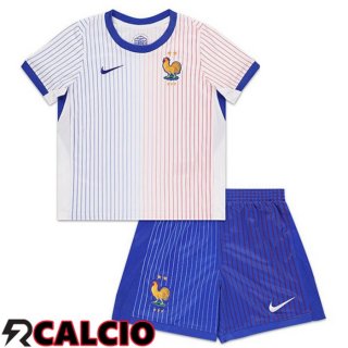 Maglie Calcio Francia Bambino Seconda Bianco 2024/2025