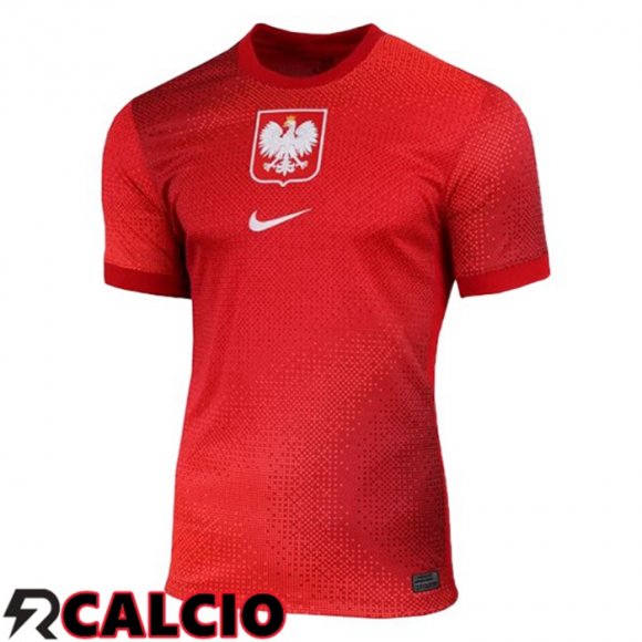 Maglie Calcio Polonia Seconda Rosso 2024/2025  Maglie Calcio Polonia Seconda Rosso 2024/2025