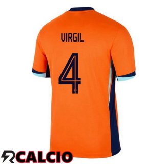 Maglia Paesi Bassi (VIRGIL 4) Prima Arancia 2024/2025