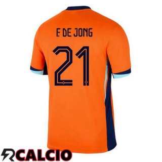 Maglia Paesi Bassi (F. DE JONG 21) Prima Arancia 2024/2025