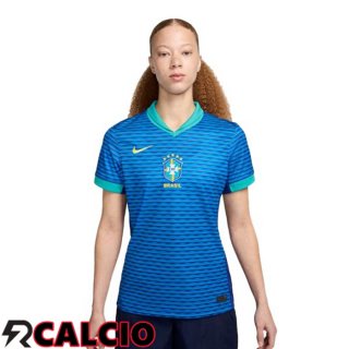 Maglie Calcio Brasile Donna Seconda Blu 2024/2025  Maglie Calcio Brasile Donna Seconda Blu 2024/2025