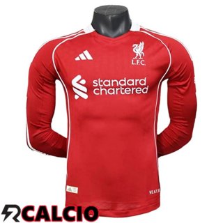 Prima Maglia FC Liverpool Manica Lunga Leaked Version 2025/2026