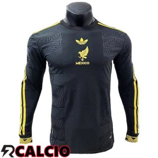 Maglia Messico Gold Cup Edition Manica Lunga Nero 2025/2026  Maglia Messico Gold Cup Edition Manica Lunga Nero 2025/2026