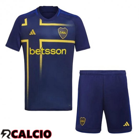 Maglie Calcio Boca Juniors Bambino Terza Blu 2024/2025