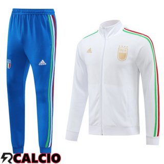 Tuta Calcio - Giacca Italia Bianco 2024/2025  Tuta Calcio - Giacca Italia Bianco 2024/2025