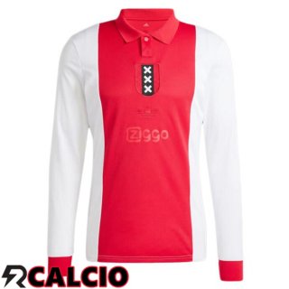 Maglia AFC Ajax Edizione 125°anniversario Manica Lunga Rosso Bianco