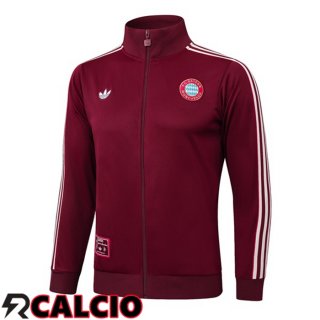 Giacca Calcio Bayern Monaco Rosso 2025/2026  Giacca Calcio Bayern Monaco Rosso 2025/2026