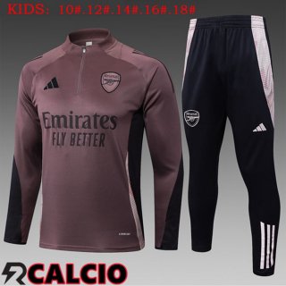 Insieme Tuta Calcio Arsenal Bambino Viola 2025/2026  Insieme Tuta Calcio Arsenal Bambino Viola 2025/2026