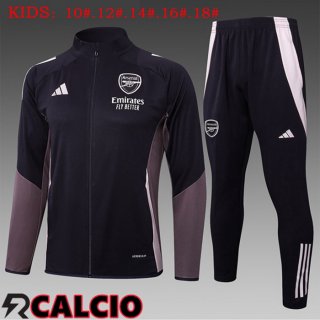 Insieme Tuta Calcio - Giacca Arsenal Bambino Viola 2025/2026  Insieme Tuta Calcio - Giacca Arsenal Bambino Viola 2025/2026