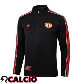 Felpa Allenamento Manchester United Nero 2025/2026