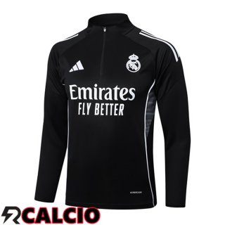 Felpa Allenamento Real Madrid Nero 2025/2026