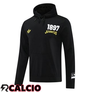 Felpa Con Cappuccio Juventus Nero 2025/2026  Felpa Con Cappuccio Juventus Nero 2025/2026