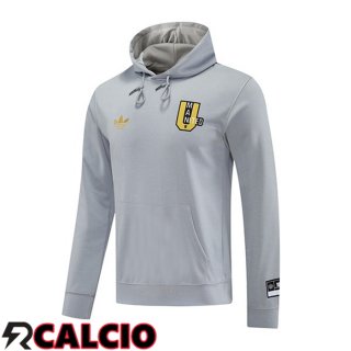 Felpa Con Cappuccio Manchester United Grigio 2025/2026  Felpa Con Cappuccio Manchester United Grigio 2025/2026